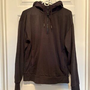 Grey Athletic Quarter Zip Hoodie